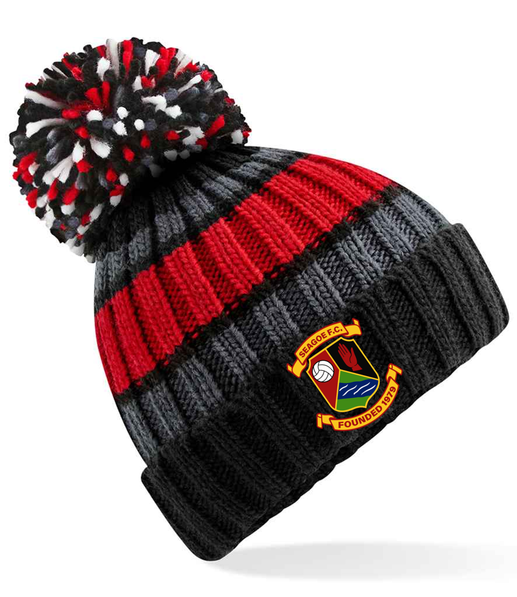 Striped Bobble Hat