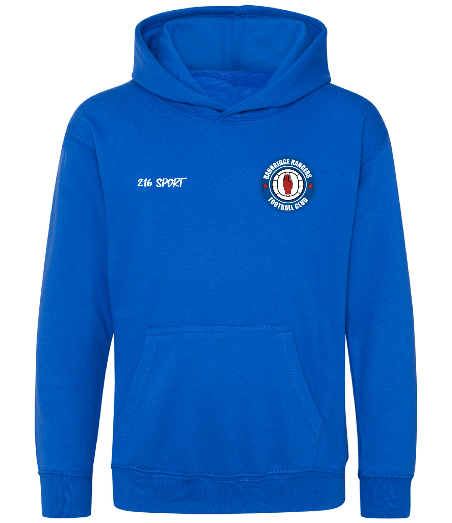 Junior 216 Sport Banbridge Rangers Hoody Royal Blue