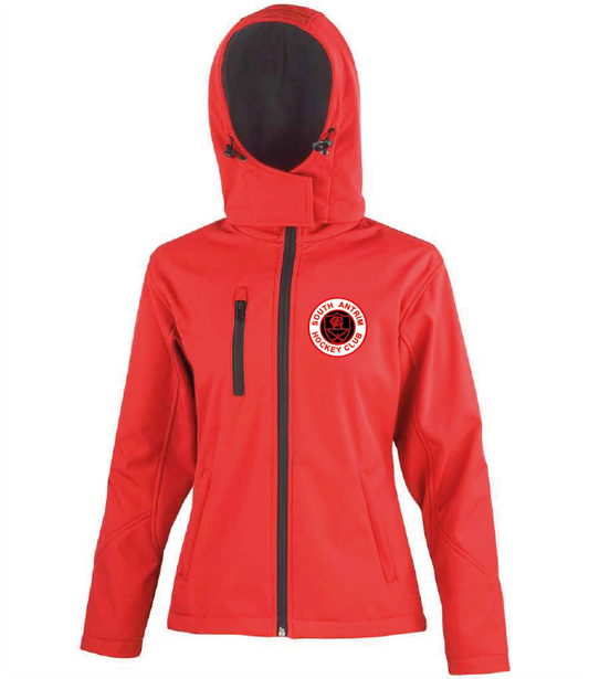 South Antrim Hockey Seniors Ladies Hooded Softshell Jacket