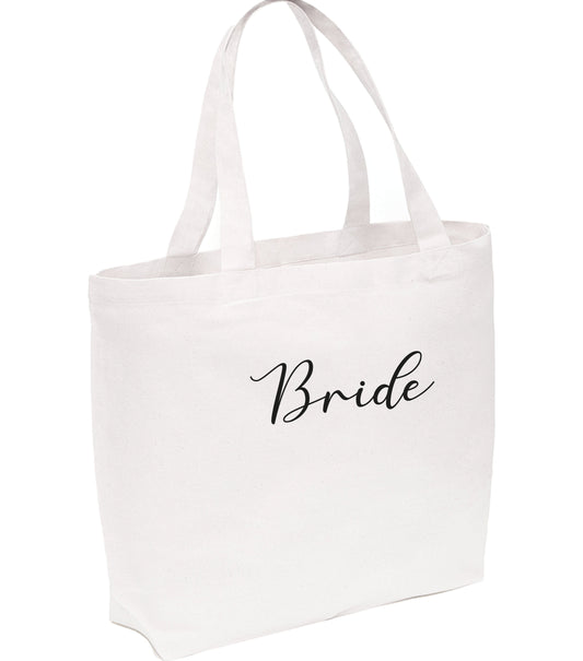 Bride Embroidered Tote Bag