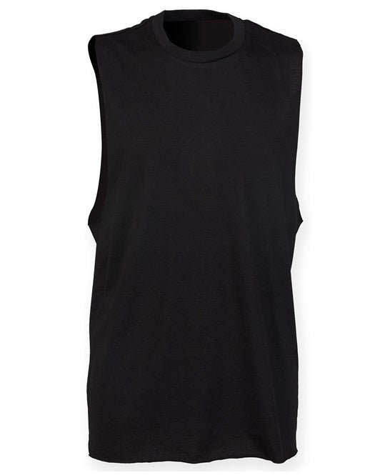 High Neck Slash Vest