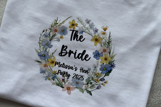 'The Bride' Floral T-Shirt