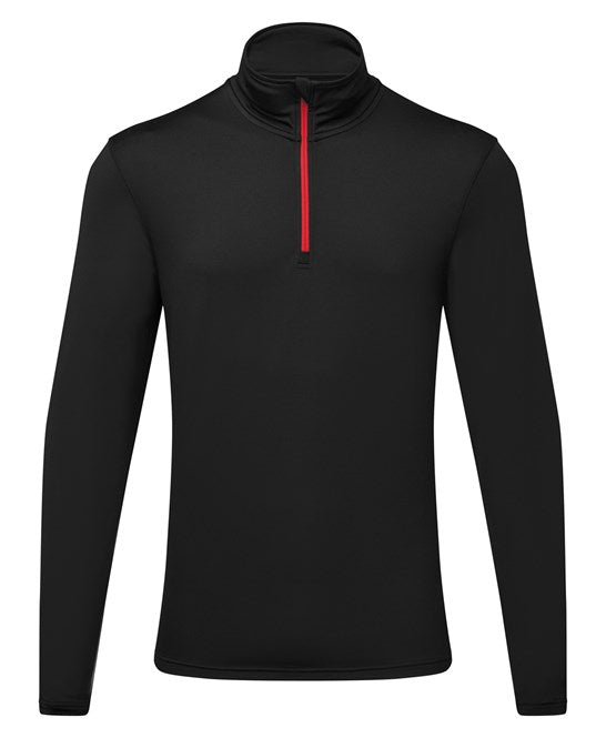 TRIDRI Long Sleeve Brushed Back ¼ Zip Top