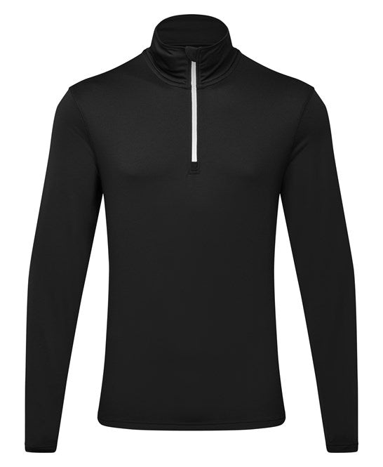 TRIDRI Long Sleeve Brushed Back ¼ Zip Top